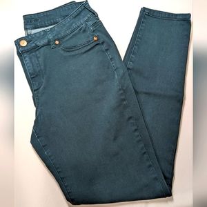 Maurice's Deep Teal Colored Denim L Long